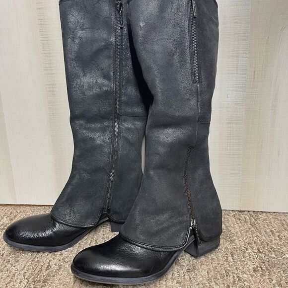 Donald J Pliner Devi Leather Almond Toe Knee High Fashion Boots NWOT, size 6 - Picture 6 of 16
